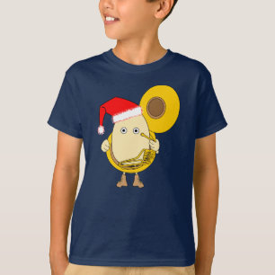 Santa Tuba Speler Egghead T-shirt
