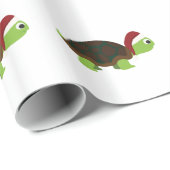 Santa Turtle Cadeaupapier (Rol Hoek)