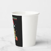 Santa Turtle Christmas Ugly Sweater Funny Holiday  Papieren Bekers (Links)