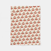 Santa Uil Fleece Deken (Voorkant)