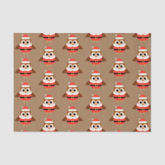 Santa Uil Tissue Papier (Voorkant)