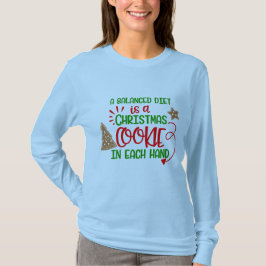 santa uitgebalanceerd dieet beproefd als mooie ker t-shirt