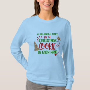 santa uitgebalanceerd dieet beproefd als mooie ker t-shirt