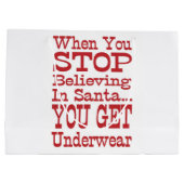 Santa Underwear Large Cadeautasje (Achterkant)