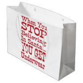 Santa Underwear Large Cadeautasje (Achterkant Gekanteld)