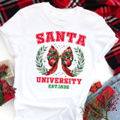Santa University Alumni feestelijke vakantie Tri-Blend Shirt