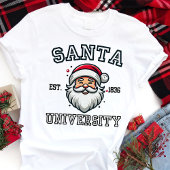 Santa University Varsity Kerstmis Tri-Blend Shirt