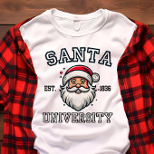 Santa University Varsity Kerstmis Tri-Blend Shirt