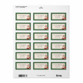 Santa Vader Kerst Adresetiketten Etiket (Full Sheet)