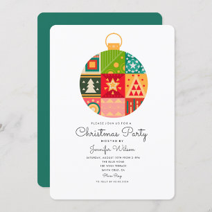 Santa Vakantie Schattigee Kerstfeest Uitnodiging