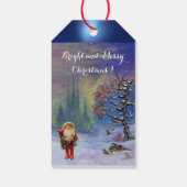 SANTA VAN DE GNOMEN CADEAULABEL (Achterkant)