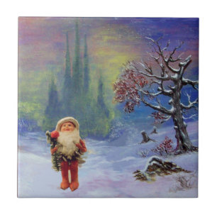 SANTA VAN DE GNOMEN TEGELTJE