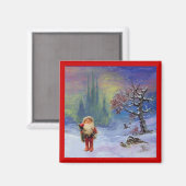 SANTA VAN DE GNOMES MAGNEET (Voorkant / Achterkant)