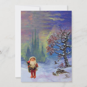 SANTA VAN DE GNOMES, WINTER HOLIDAY CHRISTMAS PART KAART