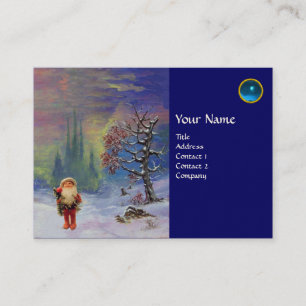 SANTA VAN DE MONOGRAM Blue Sapphire VAN GNOMES Visitekaartje