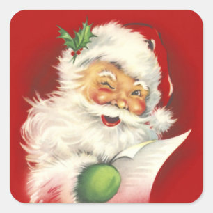 Santa vierkante Sticker