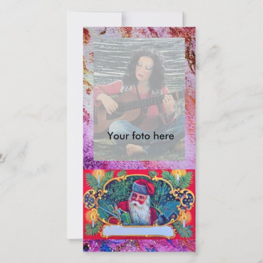 SANTA VINTAGE FEESTDAGENKAART (Voorkant)