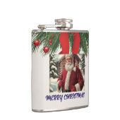 Santa Vinyl Wrapped Flask Heupfles (Rechts)