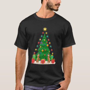 Santa Vizsla Hond Kerstboom Grappige Xmas Gift Do T-shirt