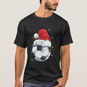 Santa Voetbal Sportdesign kerstcadeautas P T-shirt