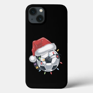 Santa Voetbal Sports Christmas Soccer Player iPhone 13 Hoesje