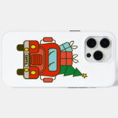 Santa vrachtwagen voorzijde uitzicht Vrolijk kerst Case-Mate iPhone Case (Achterkant (horizontaal))