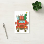 Santa vrachtwagen voorzijde uitzicht Vrolijk kerst Post-it® Notes (Kantoor)