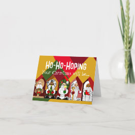 Santa Vrolijk en Bright Christmas Kaart