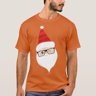 Santa Wearing Glasses Winking Santa 1 T-shirt