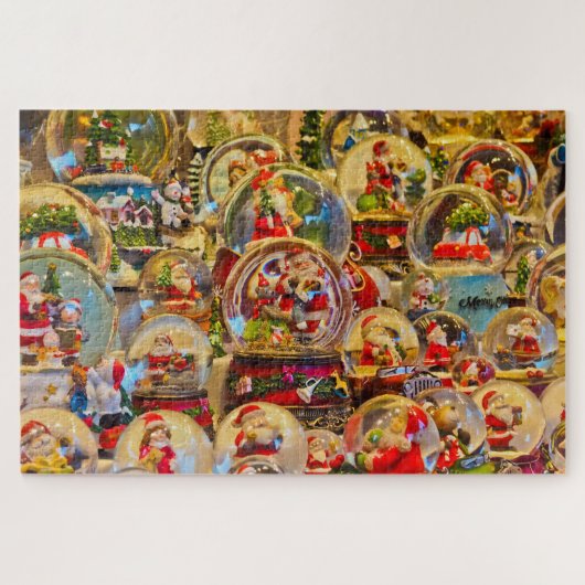 santa wereldbollen puzzel (Horizontaal)
