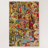 santa wereldbollen puzzel (Verticaal)