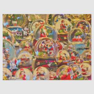 santa wereldbollen tissuepapier