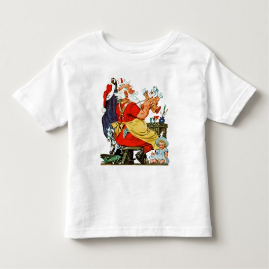 Santa-werk Kinder Shirts (Voorkant)