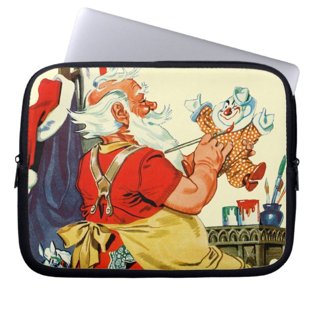 Santa-werk Laptop Sleeve (Voorkant)