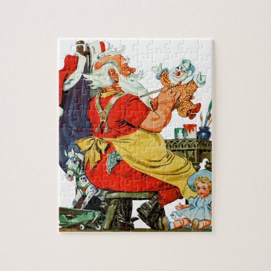 Santa-werk Legpuzzel (Verticaal)