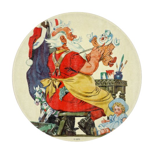 Santa-werk Snijplank (Voorkant)