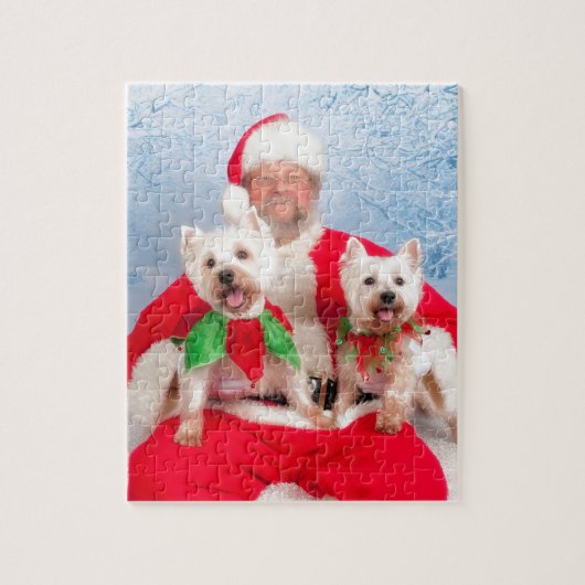 Santa Westies Legpuzzel (Verticaal)