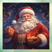 Santa Window Cling Raamsticker (Vel 3)