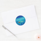 Santa Winter Scene Stickers (Envelop)