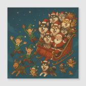 Santa with joyous pups and elves! (Voorkant)