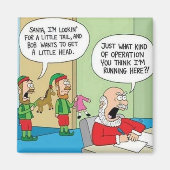 Santa Workshop-bewerking Magneet (Voorkant)