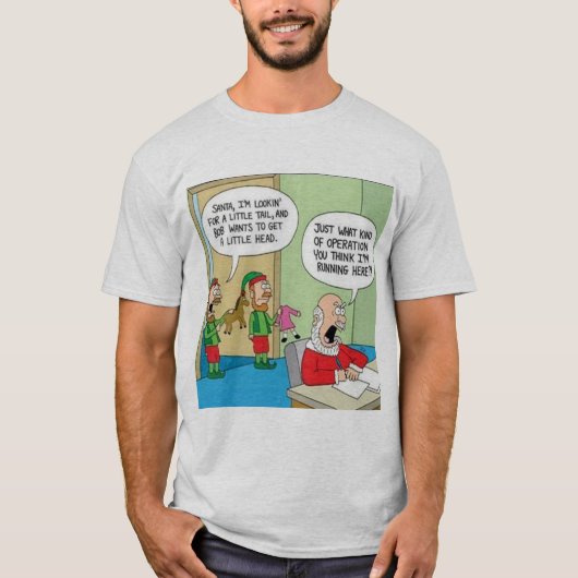 Santa Workshop-bewerking T-shirt (Voorkant)