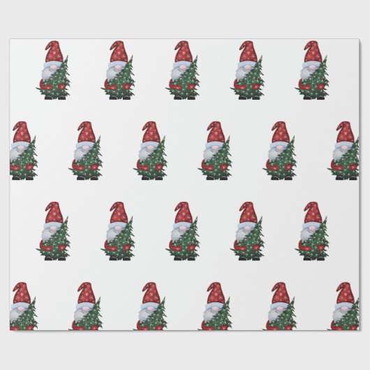 Santa Wrapping Paper Cadeaupapier (Vlak)