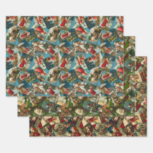  Santa Wrapping Sheets Inpakpapier Vel