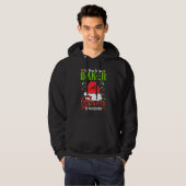 Santa Xmas Pajamas Be Nice To The Baker Christmas Hoodie (Voorkant volledig)