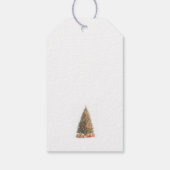 Santa & Xmas Tree gepersonaliseerde geschenk Labe Cadeaulabel (Achterkant)