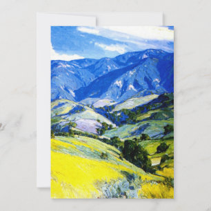“Santa Ynes Mountains” door Carl Oscar Borg Bedankkaart