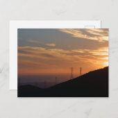 Santa Ynez Mountain Sunset Briefkaart (Voorkant / Achterkant)