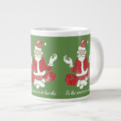 Santa Yoga | Mug géant (Devant droit)