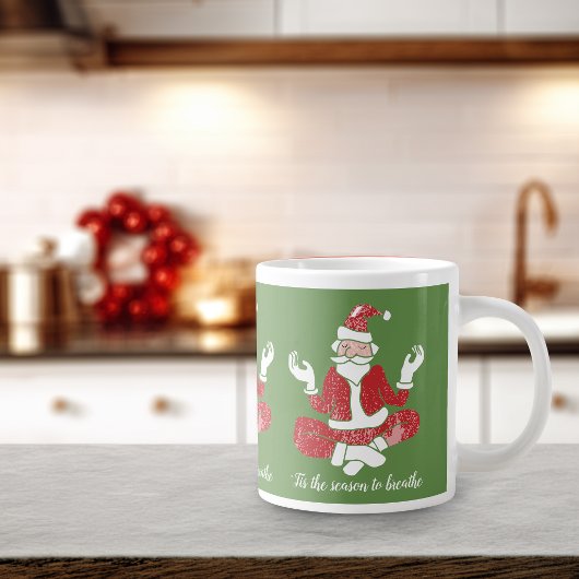 Santa Yoga | Mug géant